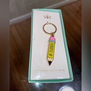 Brand New Enamel Keychain “ #1 teacher “